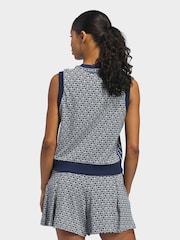 adidas Golf Navy Originals All-Over Vest - Image 2 of 7