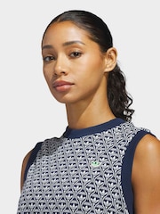 adidas Golf Navy Originals All-Over Vest - Image 4 of 7