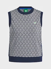 adidas Golf Navy Originals All-Over Vest - Image 7 of 7