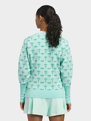 adidas Golf Chalk White Originals All-Over Cardigan - Image 2 of 6