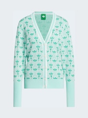 adidas Golf Chalk White Originals All-Over Cardigan - Image 6 of 6