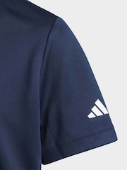 adidas Golf Navy Performance Short Sleeve Polo Shirt - Image 4 of 5