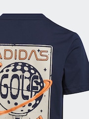adidas Golf Navy Unisex Juniors Graphic T-Shirt - Image 3 of 5