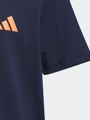 adidas Golf Navy Unisex Juniors Graphic T-Shirt - Image 4 of 5