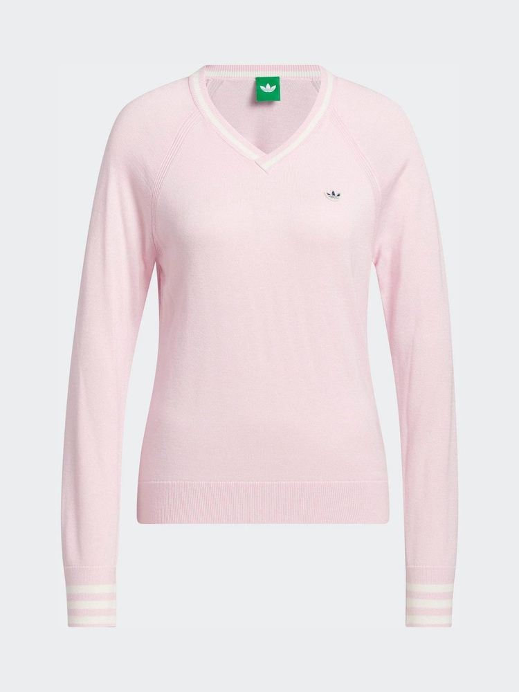 adidas Golf Light Pink Originals Cashmere Sweatshirt - Image 6 of 6
