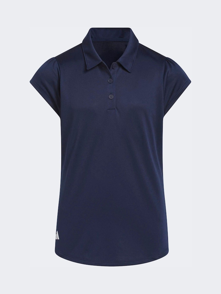 adidas Golf Navy Performance Short Sleeve Polo Shirt - Image 1 of 5