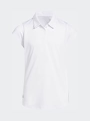 adidas Golf White Performance Short Sleeve Polo Shirt - Image 1 of 5