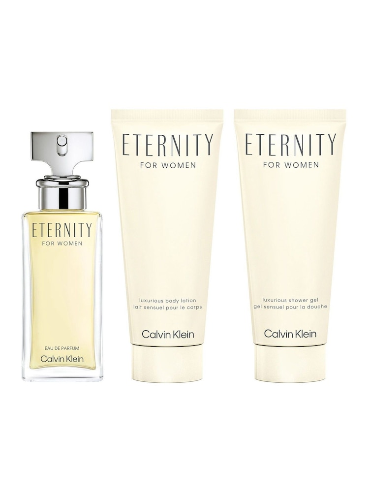 Calvin Klein Eternity Eau de Parfum for Women Trio 50ml Gift Set - Image 2 of 5 Calvin Klein Eternity Eau de Parfum for Women Trio 50ml Gift Set - Image 2 of 5