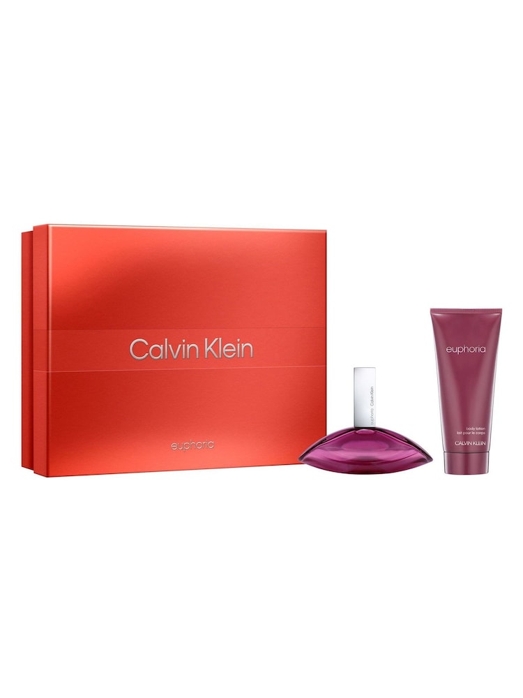 Calvin Klein Euphoria Eau de Parfum for Women and Body Lotion Duo 50ml Gift Set - Image 1 of 6 Calvin Klein Euphoria Eau de Parfum for Women and Body Lotion Duo 50ml Gift Set - Image 1 of 6