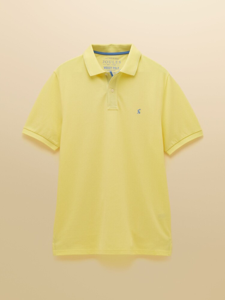 Joules Woody Yellow Cotton Pique Polo Shirt - Image 9 of 9 Joules Woody Yellow Cotton Pique Polo Shirt - Image 9 of 9