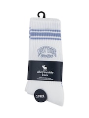 Abercrombie & Fitch Grey Socks 3 Pack - Image 3 of 3