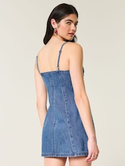 Hollister Blue Denim Mini Dress - Image 2 of 5