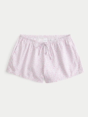 Hollister Pink Cotton Floral Print Pyjamas Shorts - Image 1 of 1