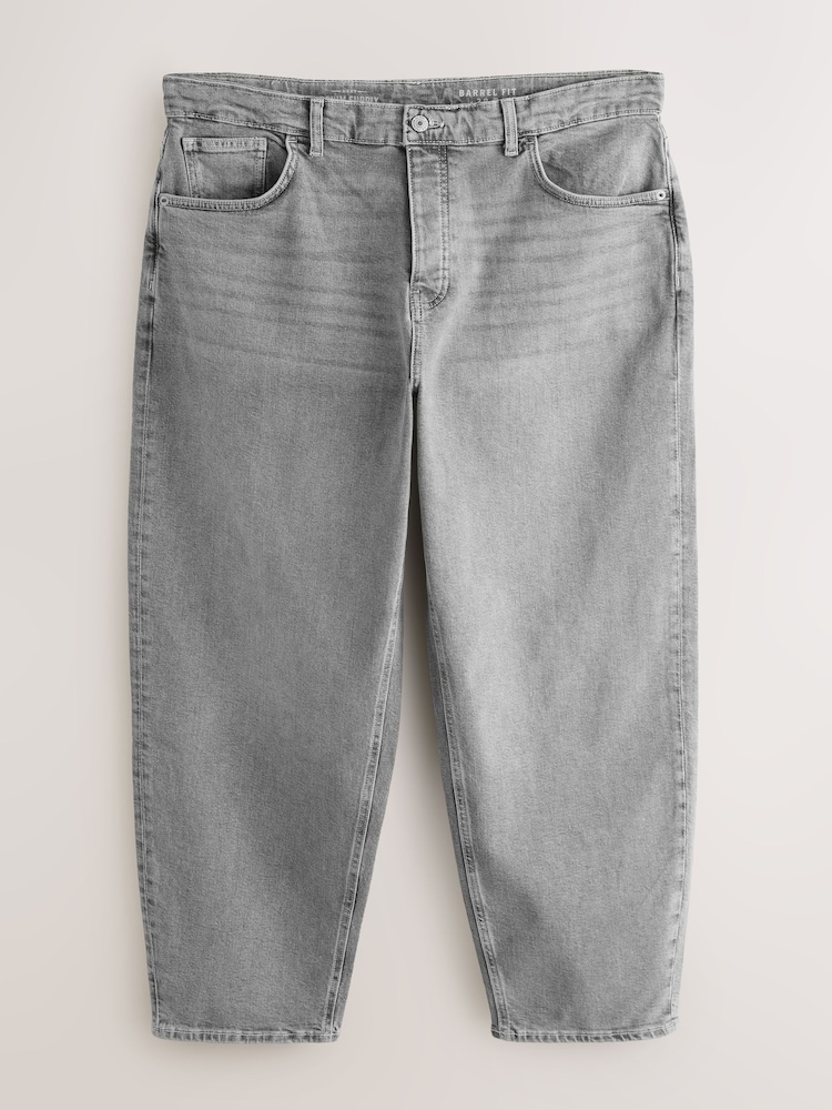 Grey Barrel Fit Vintage Wash Denim Jeans - Image 1 of 4 Grey Barrel Fit Vintage Wash Denim Jeans - Image 1 of 4