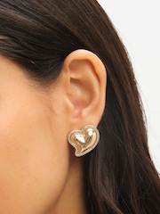 Jon Richard Gold Tone Cubic Zirconia Stud Earrings - Image 2 of 3