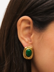 Jon Richard Gold Tone Statement Earrings - Image 2 of 5