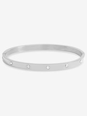 Jon Richard Silver Plated Waterproof Crystal Polished Bangle - Image 3 of 3