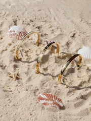 Diseño chapado en oro - Jon Richard Waterproof Crystal Row Bangle - Imagen 4 de 4