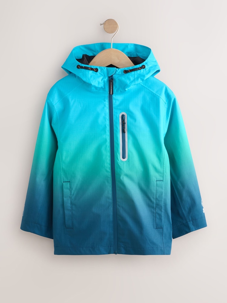 Blue/Green Dip Dye Waterproof Anorak Jacket (3-16yrs) - Image 1 of 6