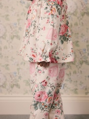 Ecru White Cath Kidston Woven Button Through Pyjamas - Image 4 of 10