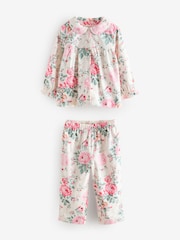 Ecru White Cath Kidston Woven Button Through Pyjamas - Image 6 of 10