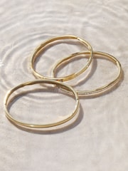 Jon Richard Gold Plated Waterproof Crystal Polished Bangle - Image 5 of 6