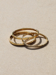 Jon Richard Gold Plated Waterproof Crystal Polished Bangle - Image 6 of 6