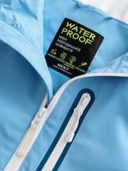 Blue Colour Block Waterproof Anorak Jacket (3-16yrs) - Image 11 of 13