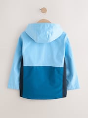 Blue Colour Block Waterproof Anorak Jacket (3-16yrs) - Image 3 of 6