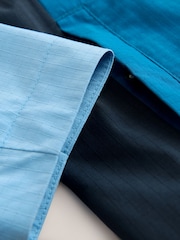 Blue Colour Block Waterproof Anorak Jacket (3-16yrs) - Image 5 of 6