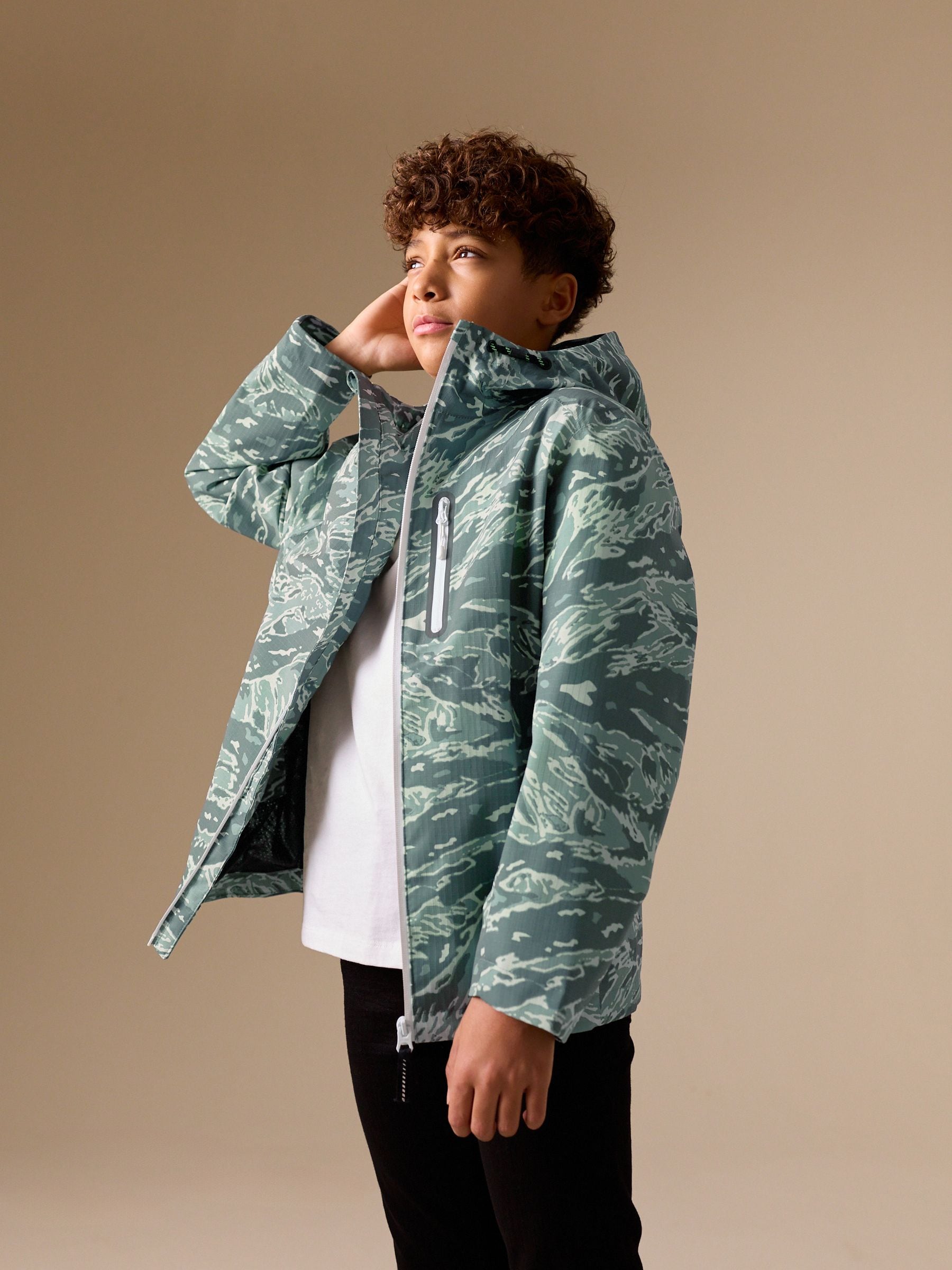 『TOM NIXX』00s camouflage jacket Buy Green Camouflage Waterproof Anorak Jacket (3-16yrs) from the