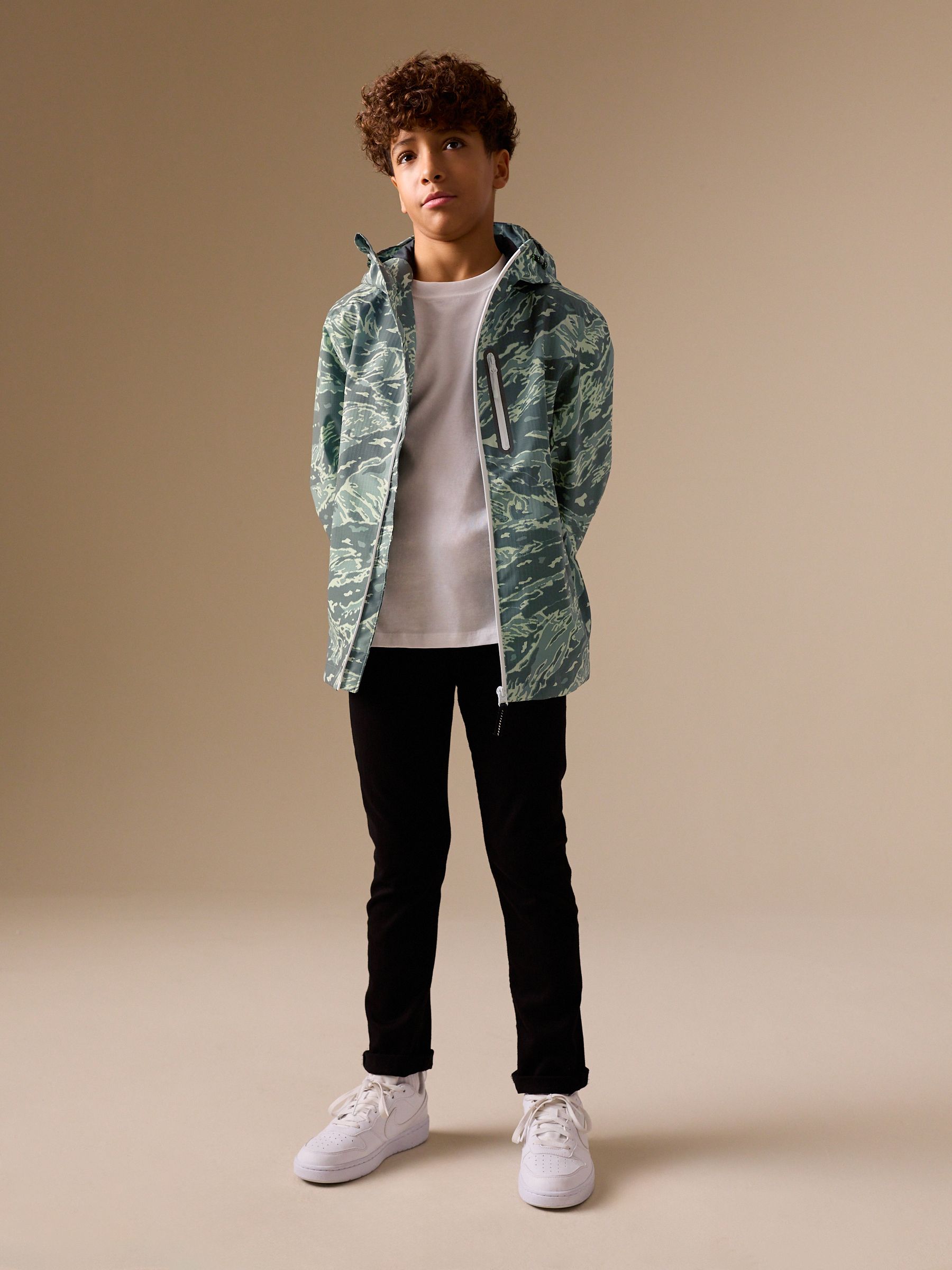 Comprar Camuflagem verde - Jaqueta Anorak Impermeável (3-16anos