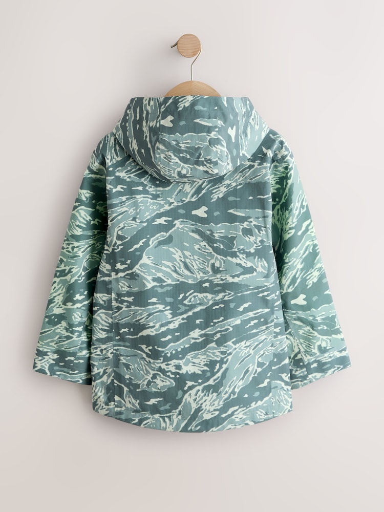 Green Camouflage Waterproof Anorak Jacket (3-16yrs) - Image 2 of 8