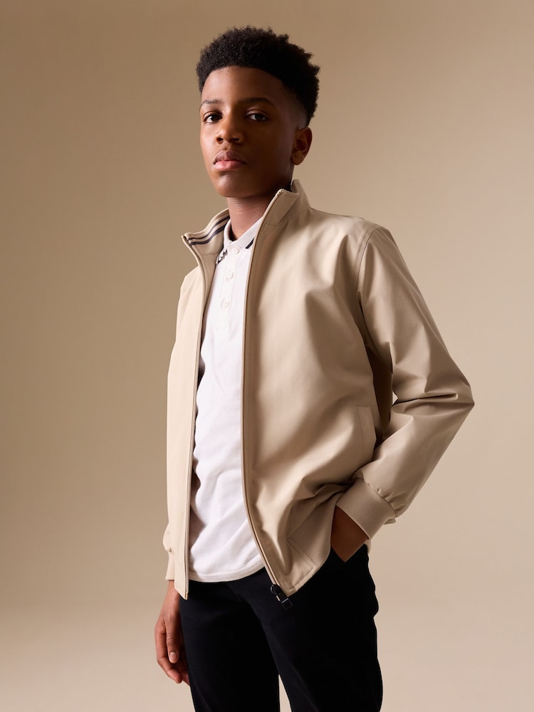 Neutral Harrington Jacket (3-16yrs) - Image 1 of 12