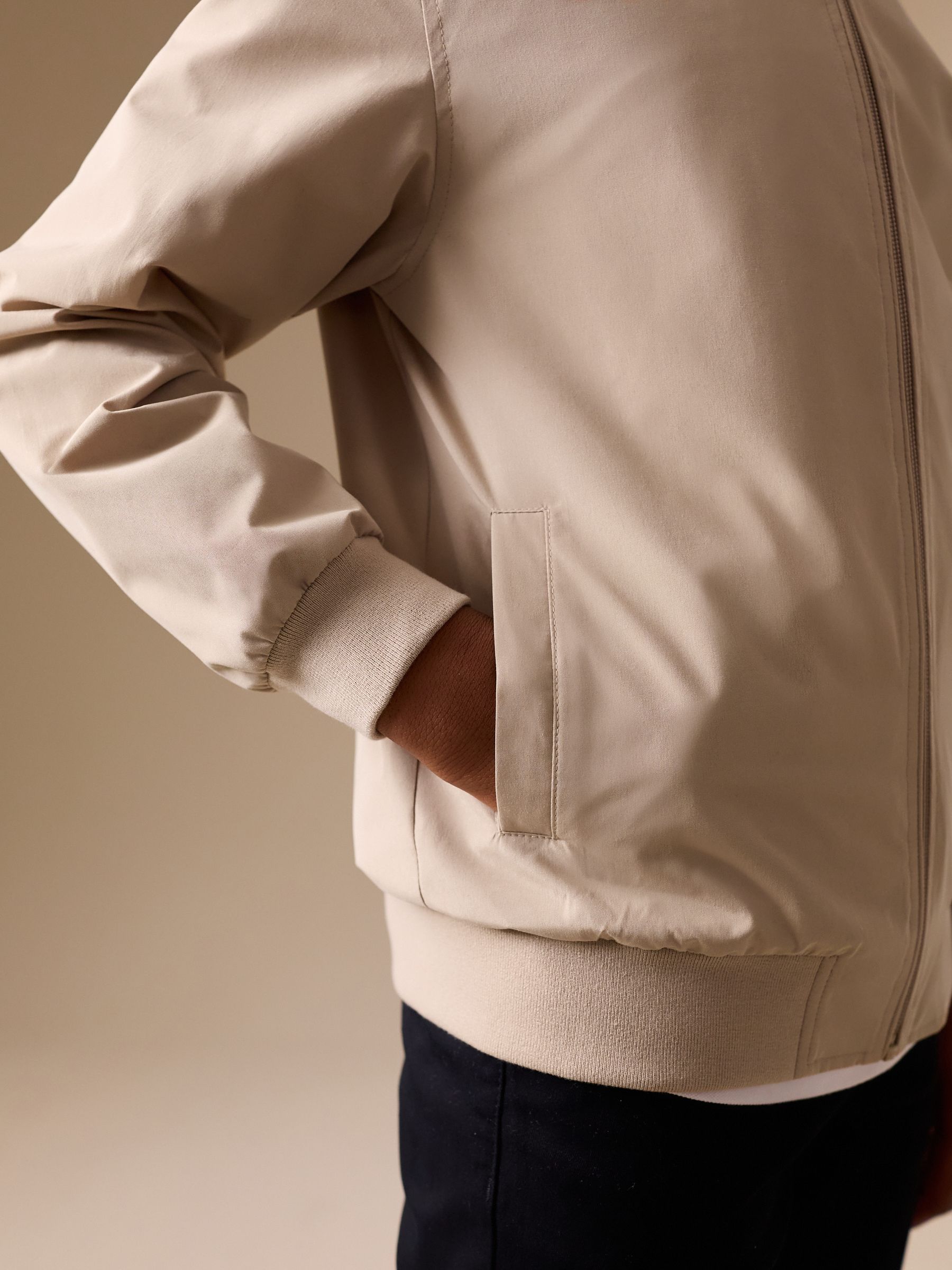 Buy Neutral Harrington Jacket (3-16yrs) from the Next UK online shop