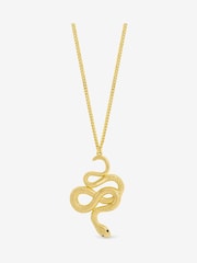 Jon Richard Gold Tone Snake Long Pendant - Image 1 of 5