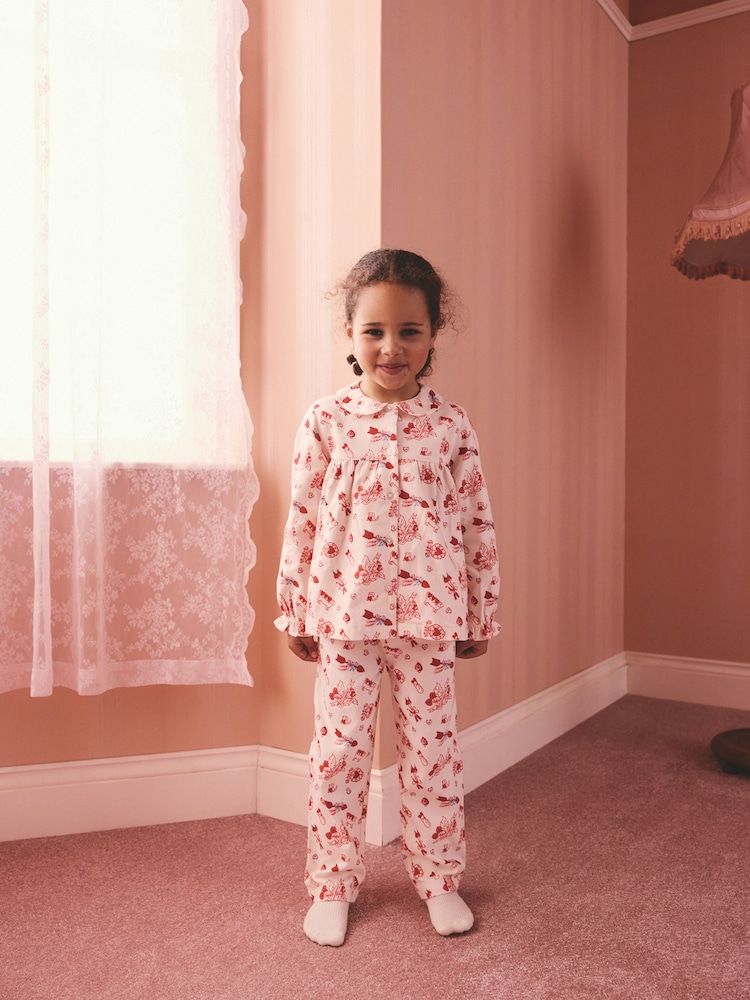 Ecru White Woven Button Through Pyjamas - Image 1 of 10