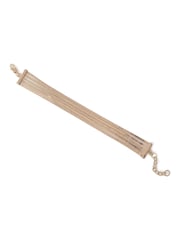 Aela Gold Tone Snake Chain Cuff Bracelet - Image 2 of 2