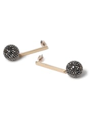 Aela Sparkle Shambala Stick Drop Black Earrings - Image 3 of 3