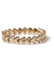 Aela Gold Tone Chevron Stretch Bracelet - Image 3 of 3