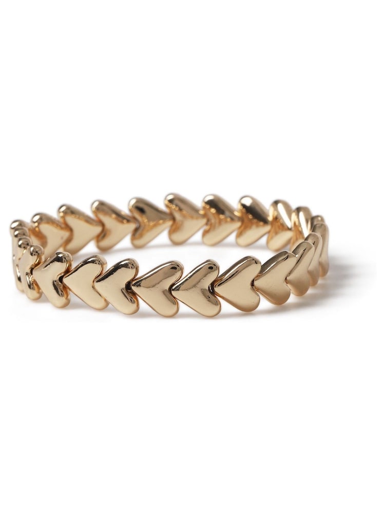 Aela Gold Tone Chevron Stretch Bracelet - Image 3 of 3