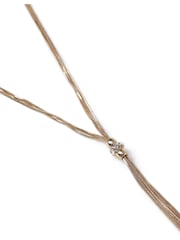 Aela Gold Tone Snake Chain Lariat Necklace - Image 3 of 3