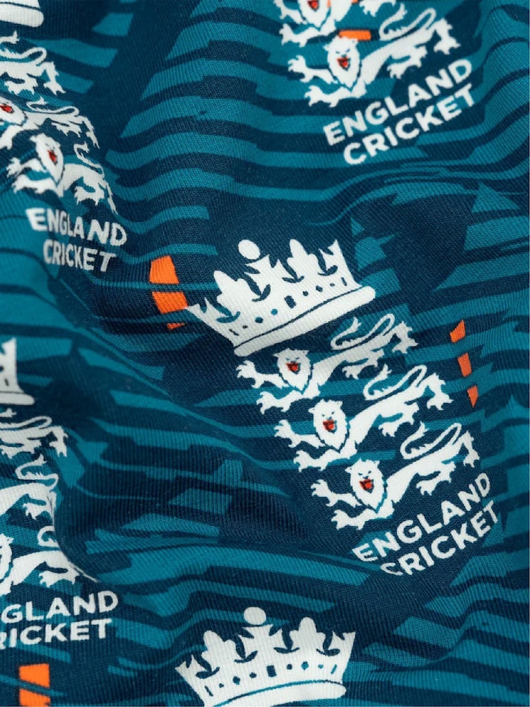 OddBalls Mid Blue England FA Retro Mens Boxer Shorts - Image 4 of 4 OddBalls Mid Blue England FA Retro Mens Boxer Shorts - Image 4 of 4