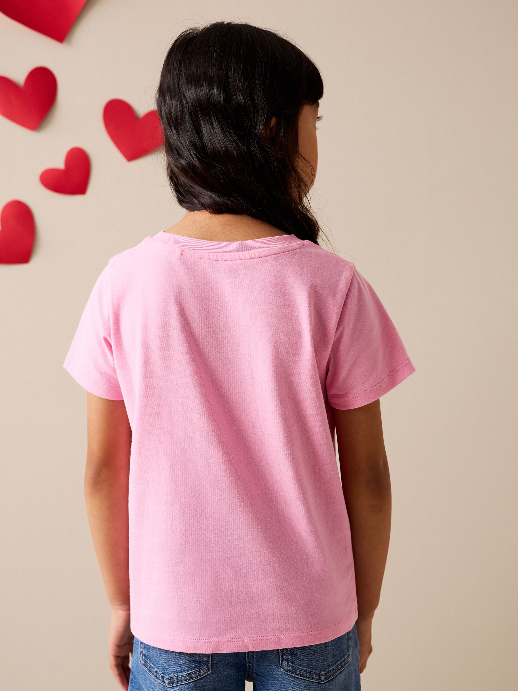 Buy Pink Heart T-Shirt (3-16yrs) from Next South Africa