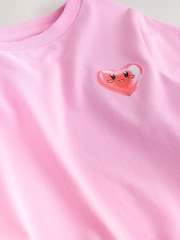 Pink Heart T-Shirt (3-16yrs) - Image 4 of 4