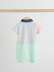 Gri în combinații cromatice - Smart Collar Baby Rompers 2 Pack - Imaginea 5 din 12