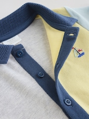 Gri în combinații cromatice - Smart Collar Baby Rompers 2 Pack - Imaginea 9 din 12