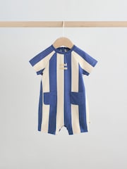 Striped Jersey Baby Rompers 3 Pack - Image 5 of 12