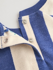 Striped Jersey Baby Rompers 3 Pack - Image 9 of 12