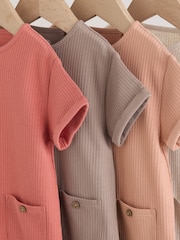 کینو - Grandad Button Neck Baby Rompers 4 Pack - تصویر 8 از 11